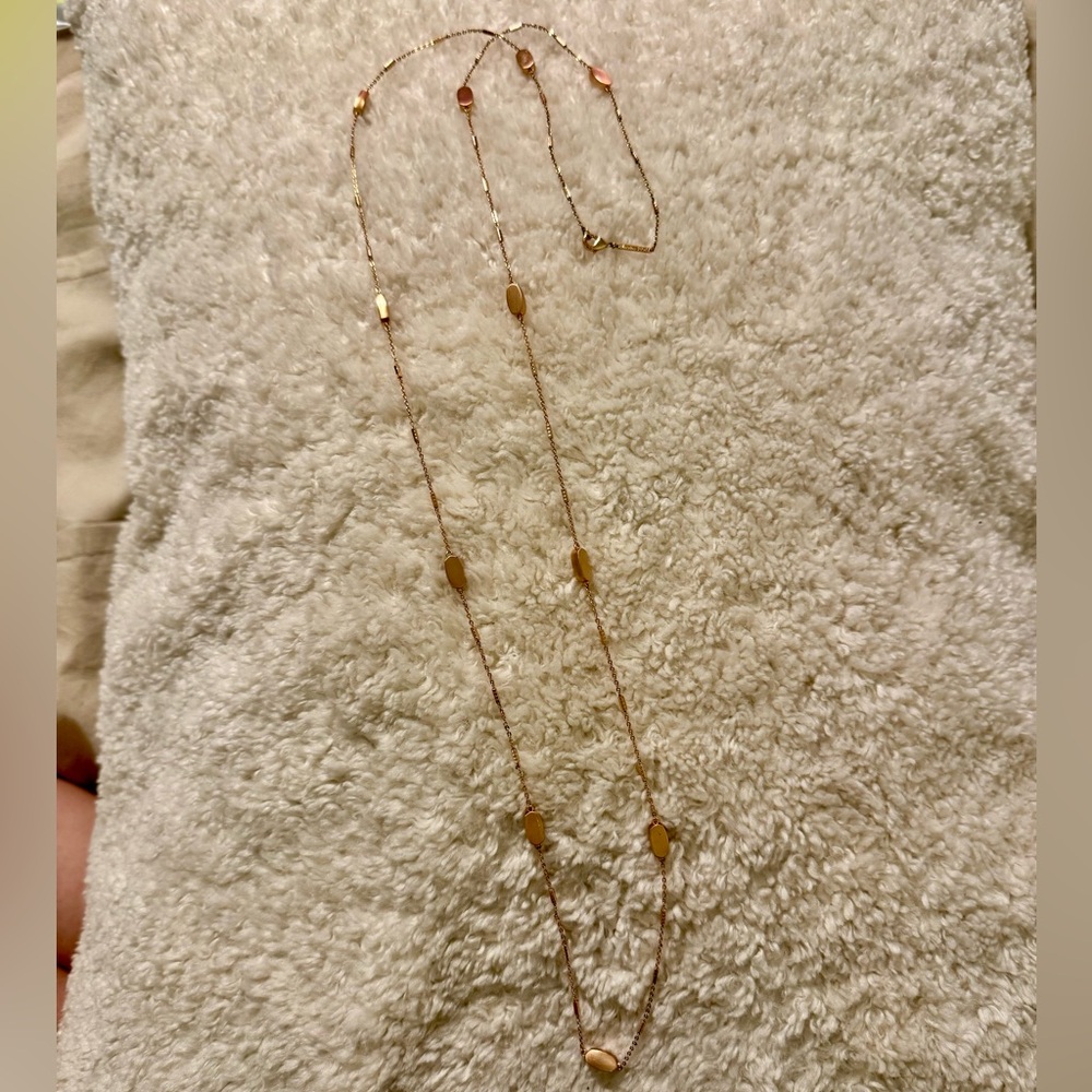 Kendra Scott Long Rose Gold Necklace